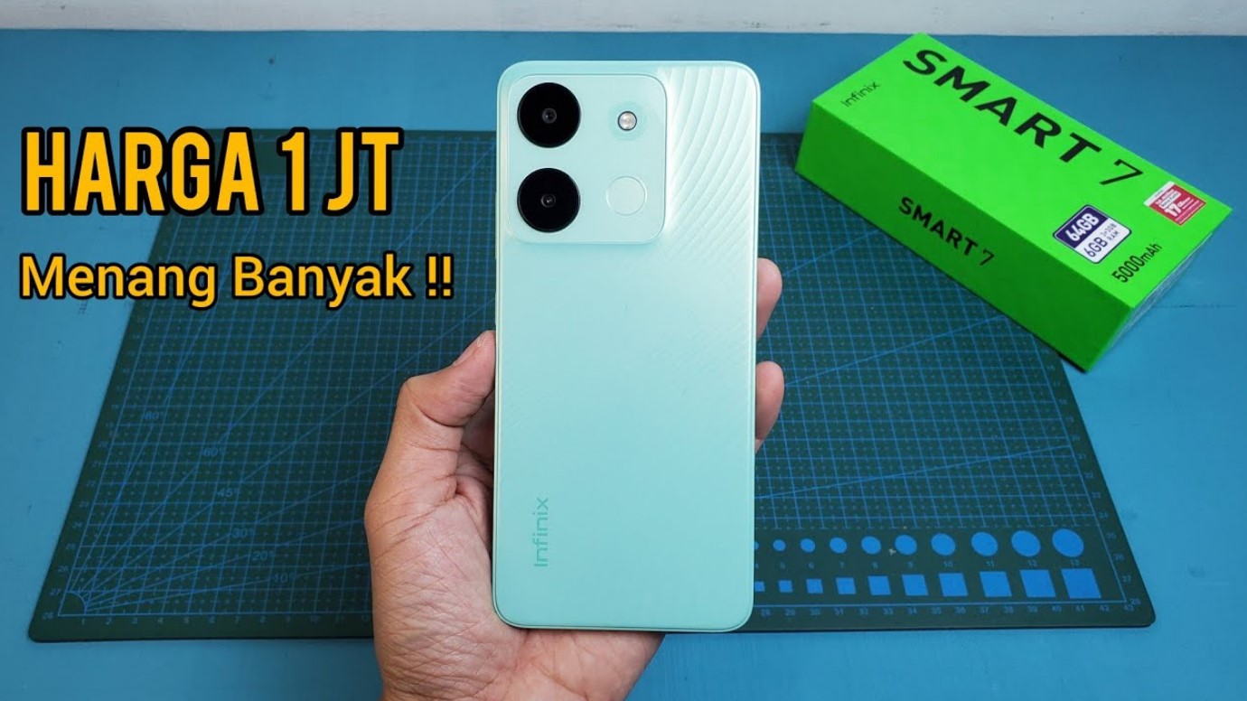 Infinix Smart 7 HP 1 Jutaan Dengan Baterai Jumbo 5000 MAh Siap