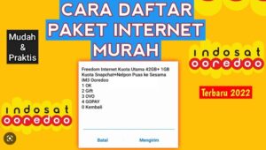 2 Cara Daftar Paket Internet Indosat Murah.