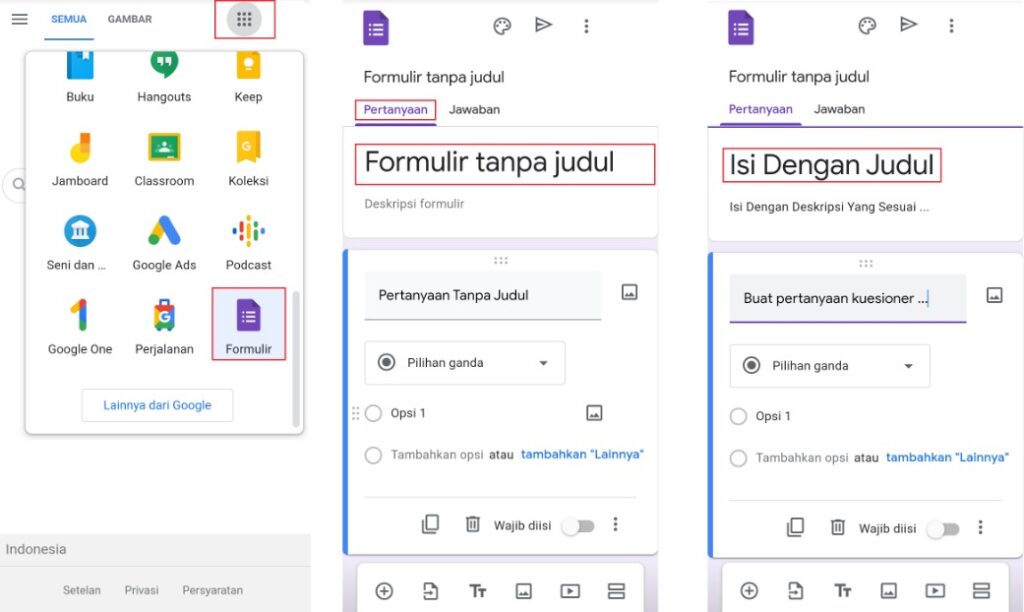 Cara Membuat Google Form Di Laptop Dan HP Yang Menarik, Mudah Serta ...