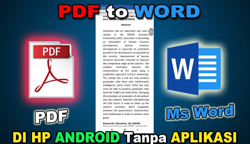 Cara Mengubah PDF Ke Word Di HP Tanpa Aplikasi Terbaru Oktober 2024