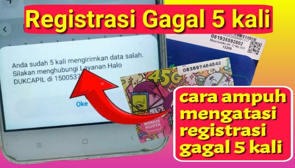 Registrasi Kartu Indosat Gagal