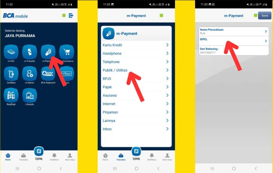 langkah Cara Bayar Listrik Lewat M-Banking BCA