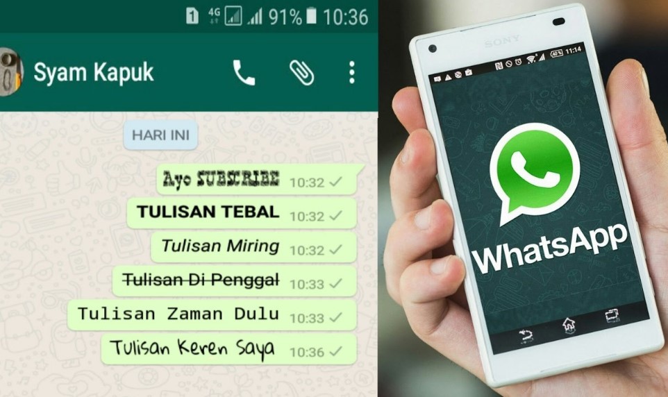 Cara Bikin Tulisan Unik di WhatsApp