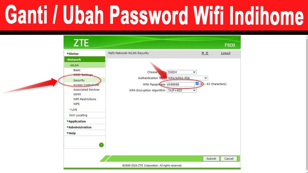 Cara Mengganti Password WiFi IndiHome