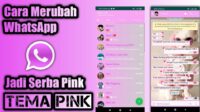 Cara Mengubah Warna WhatsApp Menjadi Pink