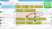 Cara Blur Chat WA Web di Laptop