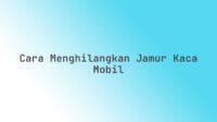 Cara menghilangkan jamur kaca mobil